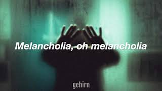 Video thumbnail of "melancholia - Aidan Alexander / lyrics"