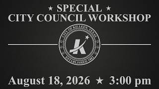 City Council Meeting - August 18, 2026