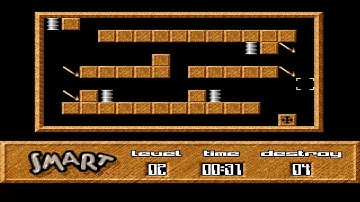 AMIGA SMART THE GAME MADE WITH AMOS LUDEK ROLECEK & PETR ZNOJENSKY ITS LIKE Sokoban with explosions