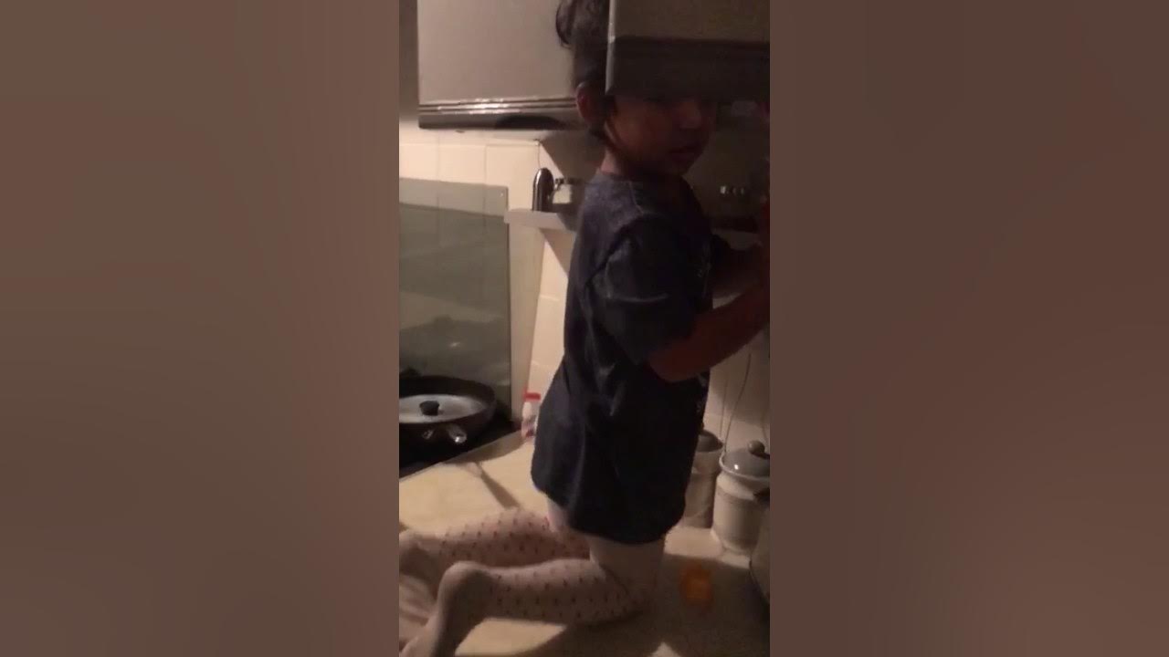 baby being naughty. 3 year old .kids age. Love lollipops.dad and