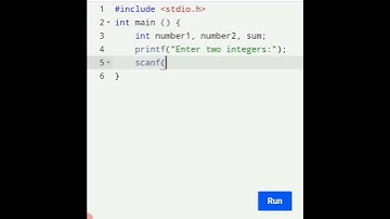Add two Integers using C Language ⚡ #education #cprogramming #shorts