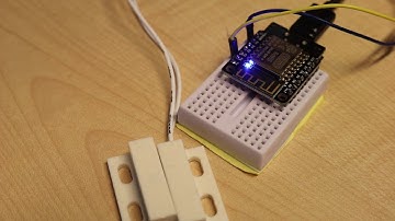 ESP8266 mini sends SMS  when door opens