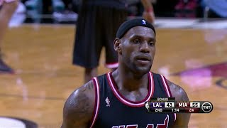 2014.01.23 - LeBron James Full Highlights vs Lakers - 27 Pts, 13 Reb, 6 Assists