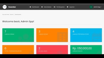 Web Aplikasi Pembayaran SPP Menggunakan PHP & MySQL