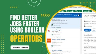 How to Effectively Search for a Job on LinkedIn Using Boolean Operators
