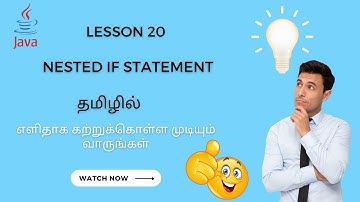 Master Nested If Statements in Java with Examples | Java Concepts & Tutorials in Tamil (2023) (4K)