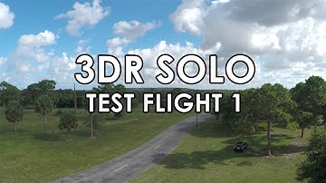 3DR SOLO and 3DR Gimbal - First Test Flight