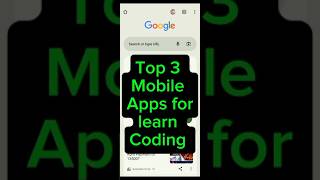 Top 3 Free Mobile Apps to Learn Coding in 2025 | Best Apps for Beginners #viralvideo #foryou