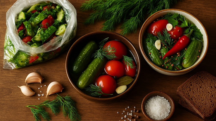Lightly salted cucumbers and tomatoes: quick, spicy, classic