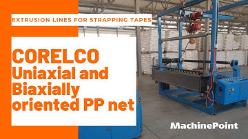 CORELCO Uniaxial and Biaxially oriented PP net Extrusion lines for strapping tapes |CORELCO Machines