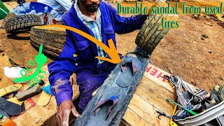 Crafting Sustainable Sandals from Old Tires
