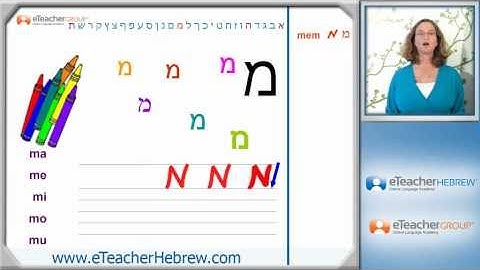 Learn Hebrew -  lesson 2 - Hebrew Letters | by eTeacherHebrew.com