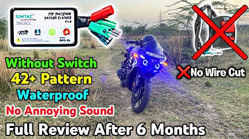 Best Hazard Light Flasher Pulsar RS 200 without Any Switch And Cutting wire | Simtac Flasher Review
