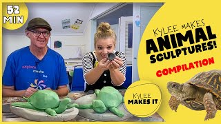 Animal Sculptures for Kids | Clay, Polymer Clay, Paper, and Plaster Animals for Kids to Create!