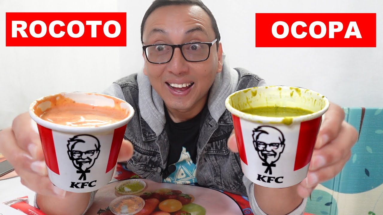 NUEVAS CREMAS de KFC: ROCOTO y OCOPA ! - YouTube