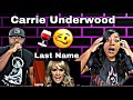 THIS IS WILD!! CARRIE UNDERWOOD - LAST NAME (REACTION)