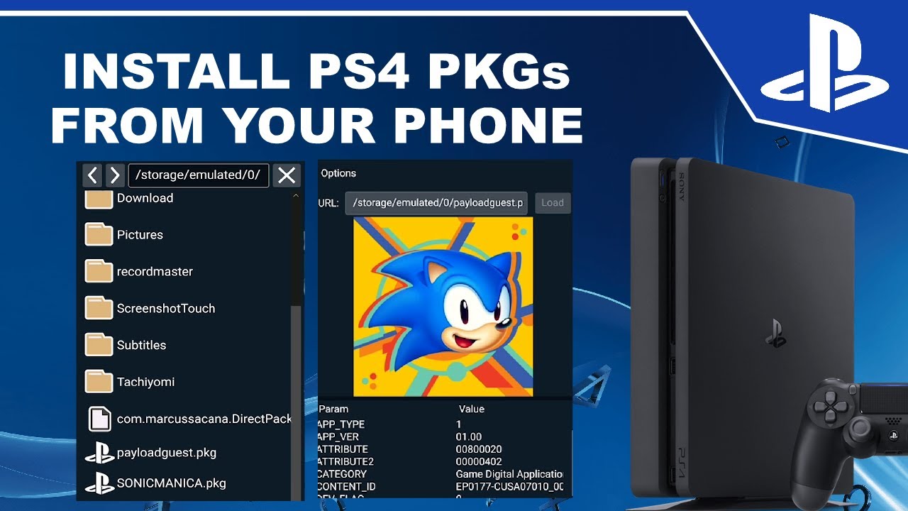 PS4 PKG installer Released on Android Phones | PS4 or lower - YouTube
