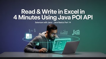 Read & Write in Excel  in 4 minutes using JAVA POI API #java #excel #poi