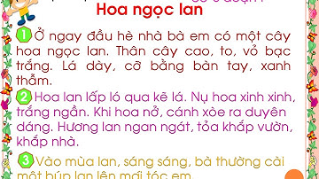 TẬP ĐỌC LỚP 1 - TUẦN 26, 27 - HOA NGỌC LAN