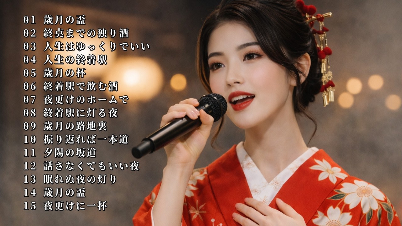 【70歳以上専用】夜の静寂に一人で聴く… 心に沁みる人生演歌名曲選 | 歳月の盃 | 晩酌の供に 🍶