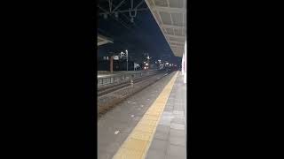 JR貨物　倉賀野駅に入線　2024.1.23  　　　　20:08頃　１番線ホームより撮影