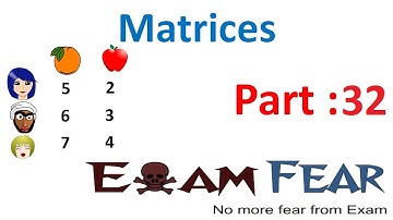 Maths Matrices part 32 (Example Skew & Symmetric) CBSE Mathematics XII