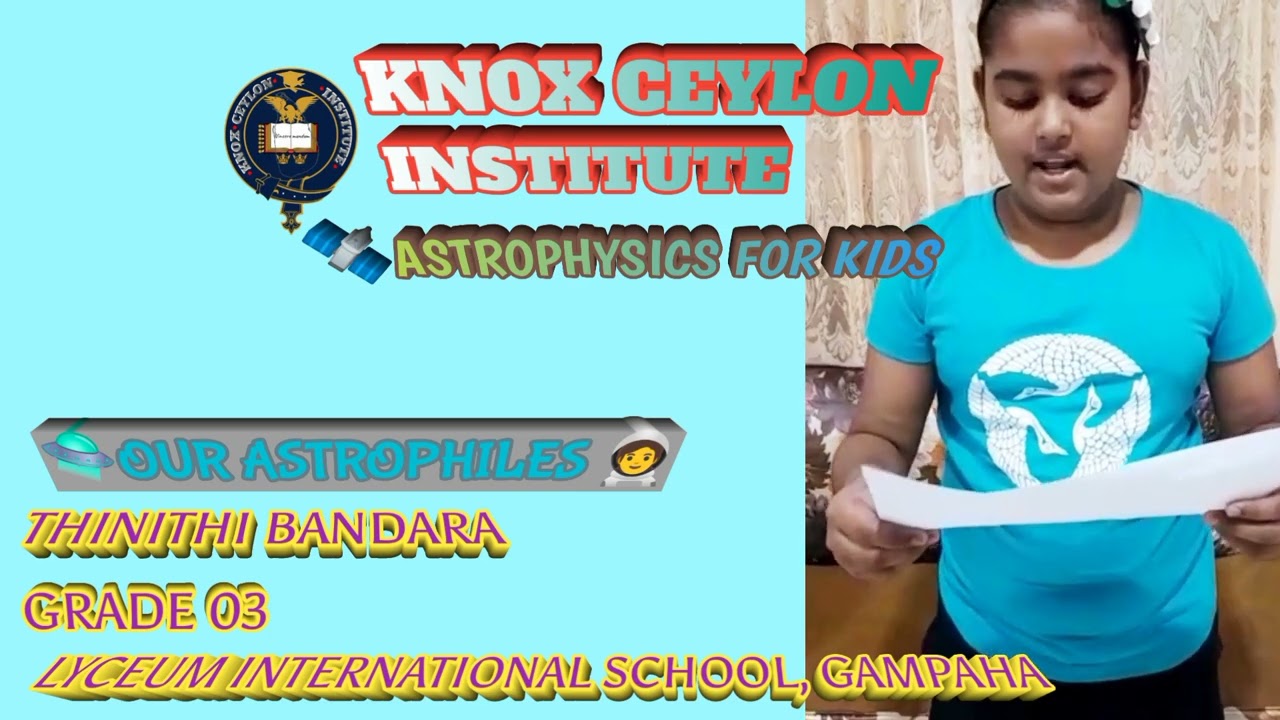 Astrophysics for Kids - "What's Theoretical Astrophysics?" by Thinithi Bandara