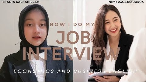 JOB INTERVIEW PRACTICE -  Budidjaja Corporindo (Office Manajer)