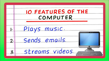 Features of Computer | Characteristics of Computer | 10 Features of Computer | 10 Characteristics