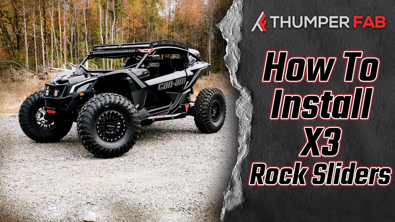 Thumper Fab Maverick X3 Rock Sliders Install Video YouTube