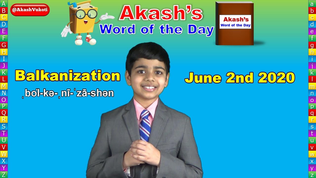 Balkanization Word Of The Day YouTube
