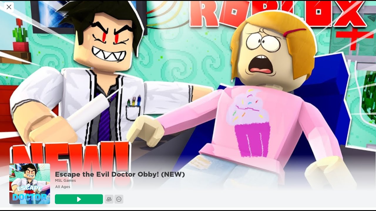 Roblox - FUGINDO DO MÉDICO LOUCO (Escape The Evil Hospital Obby)