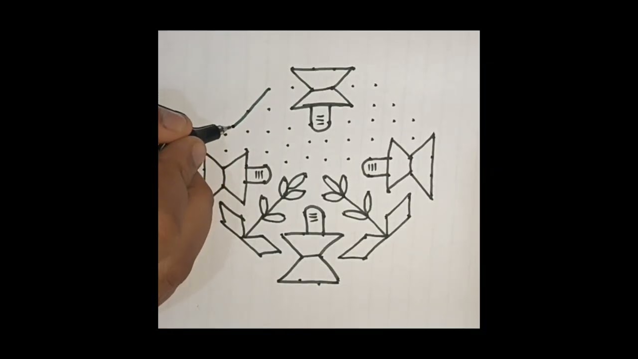 Daily small muggulu #small muggulu #simple muggulu #easy muggulu #muggulu 