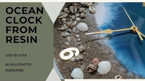 Ocean clock from resin🏝step by step/Resin Art/Resin tutorial#resin #youtubevideo#trendingvideo