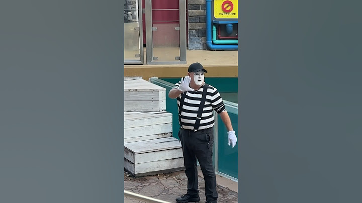Tom mime SeaWorld they definitely didn’t expect that 😲😂 #seaworldmime