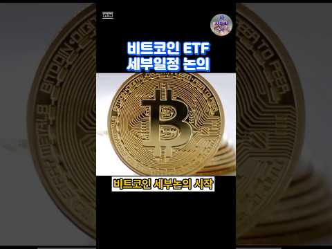 SEC 비트코인 ETF승인 세부논의