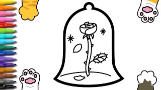 Full How to draw the enchanted Rose for children | drawing rose for kids | Easy drawing Guide