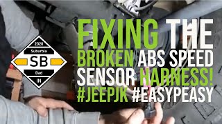 Fixing the Broken ABS Speed Sensor Harness! #JEEPJK #EasyPeasy