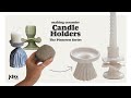 Making Ceramic Candle Holders🕯️The Pinterest Series ~ Gift &amp; Pottery at home projects for beginners