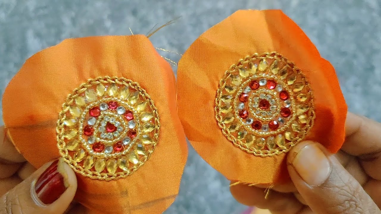 Handmade tassels for blouse / latkan design for blouse making 