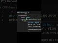 Python OTP Generator | 4 Digit OTP in 3 Lines #coding #python #pythonprogramming #otp #SHCK