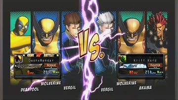 UMvC3 DashxRendar(Wolvie, Deadpool, Vergil) vs Kliff Kard(Wolvie, Vergil, Akuma)