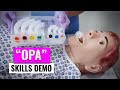 Oropharyngeal airway insertion  opa  live demo emergencymedicine