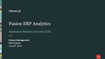 FDI Fusion ERP Analytics - 24.R2 Application Release Overview