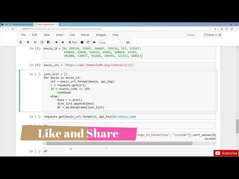 Importing and Storing the Movies Dataset Best Practice Data Science Project || #anaconda #jupyterlab