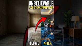 Luxury Floor Transformation | Amazing Epoxy Floor Makeover You Must See! 🤯✨#epoxyfloor