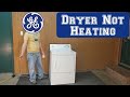 GE dryer step-by-step no heat or low heat troubleshooting guide for clothes still wet or moist