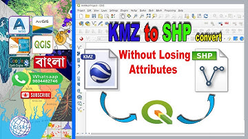 Converting KML/KMZ File To Shape File Without Losing Attributes| How To Import/Export KML Into QGIS