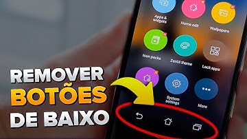 Como ativar ou remover botão virtual do celular Android barra de navegação