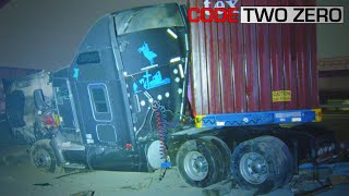 Wet Roads Multiple Big Rig Crashes on LA Freeways | C20